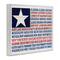 Stupell Industries U.S.A. Star Patriot Flag Listed State Typography Sign Framed Giclee Art
